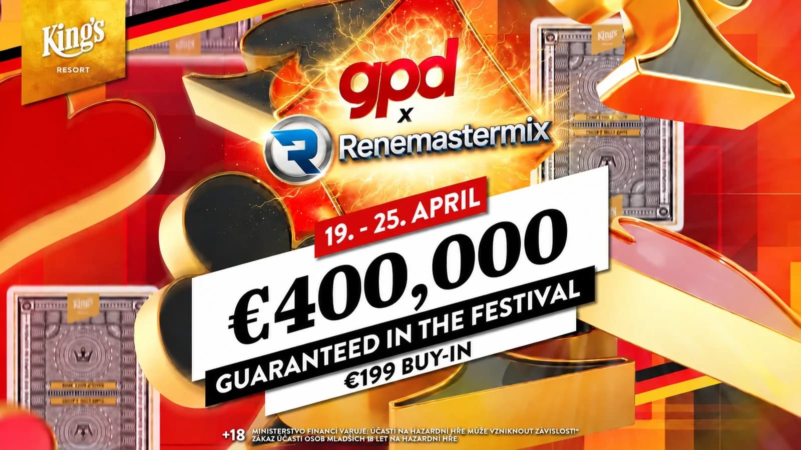 German Poker Days x Renemastermix 2027 – 400.000 € Festival-Garantie, 199 € Buy-in